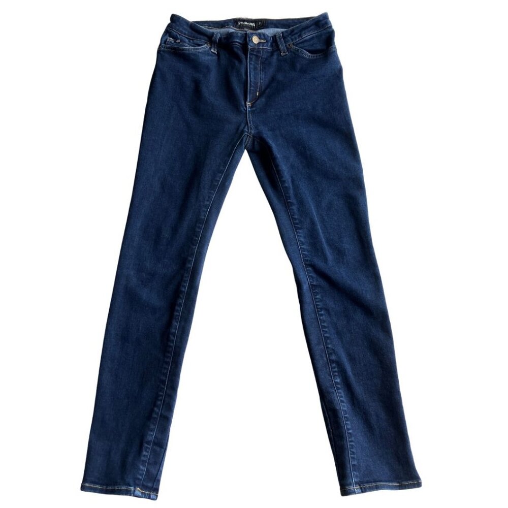 Betabrand Women's Medium-Dark Wash Skinny Blue Jeans Size 31